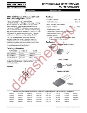 HGTP12N60A4D datasheet  